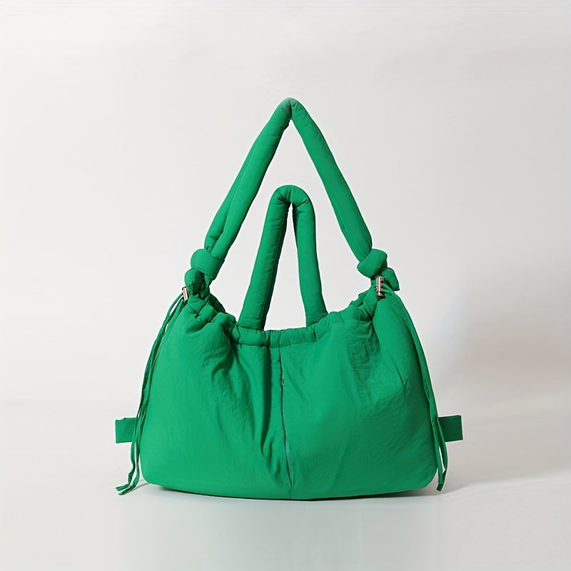 1pc Tote de Mulher, Jaqueta de Penas Diagonal, Grande Capacidade Leve Dupla Utilização, Diagonal de Nicho Portátil, Adequado para Trabalhadores de Escritório, Tamanho S, Viagens, Presentes de Feriado, Natal, Halloween, Etc