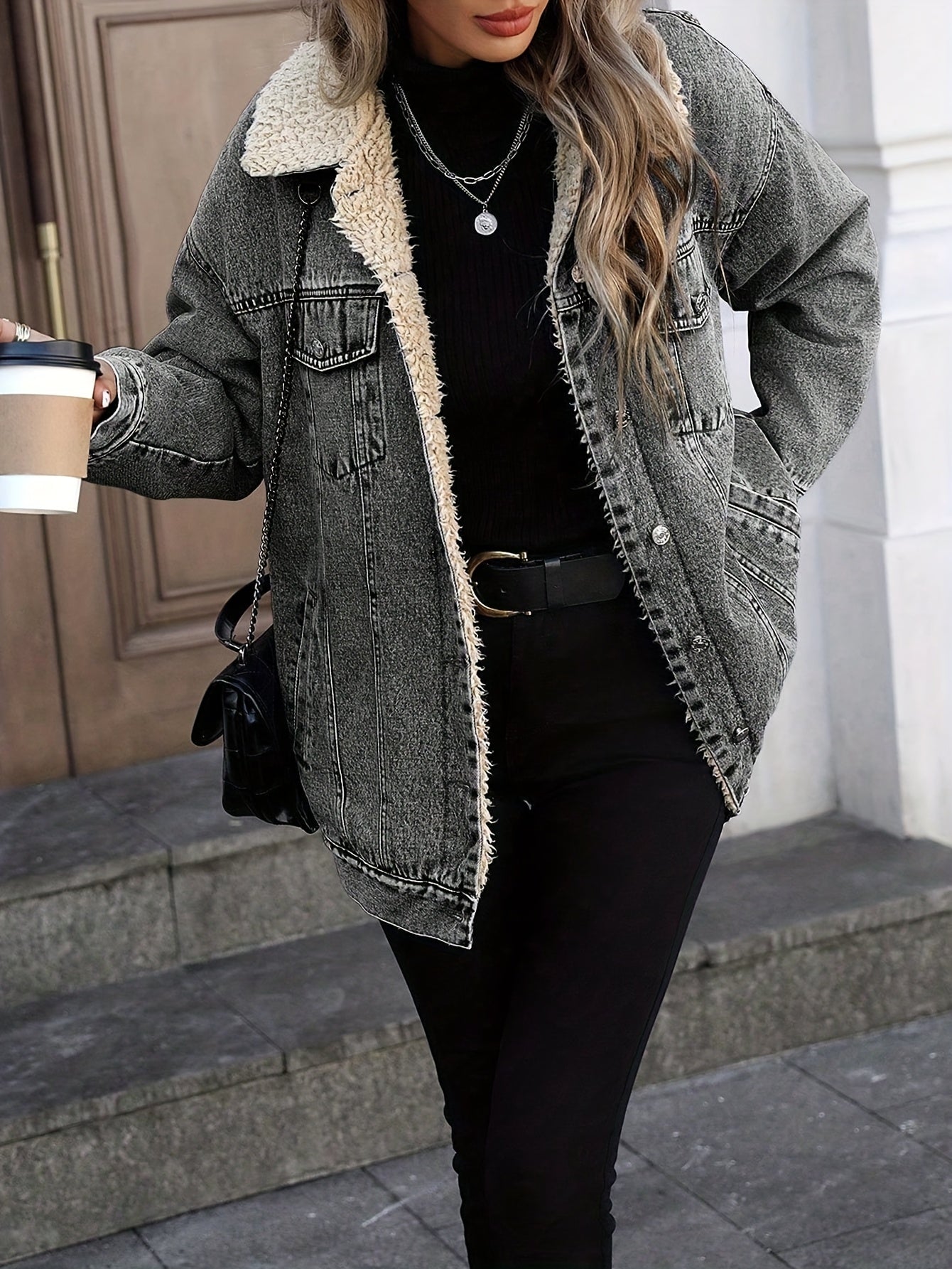 Chic Winter Denim Jacket - Elevate Your Style