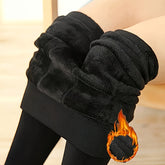 1 Par de Meias-Calças Térmicas Grossas para Mulheres - Calças de Inverno Resistentes com Aquecimento para as Pernas, Cobertura Completa e Camada Base para Frio Extremo - Leggings Elegantes Pretas (Lavagem à Mão/Limpeza a Seco) - Ideal para Atividades ao Ar Livre
