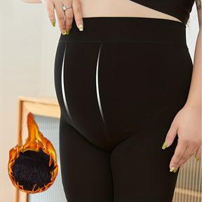 Meias-calças Térmicas de Cintura Alta para Mulheres - Calças de Inverno Resistentes com Gola Flocada Antiderrapante, Textura Grossa e Perolada (Grau 70/D) - Meias Térmicas Laváveis à Mão para Atividades ao Ar Livre - Meias Elegantes para Clima Frio