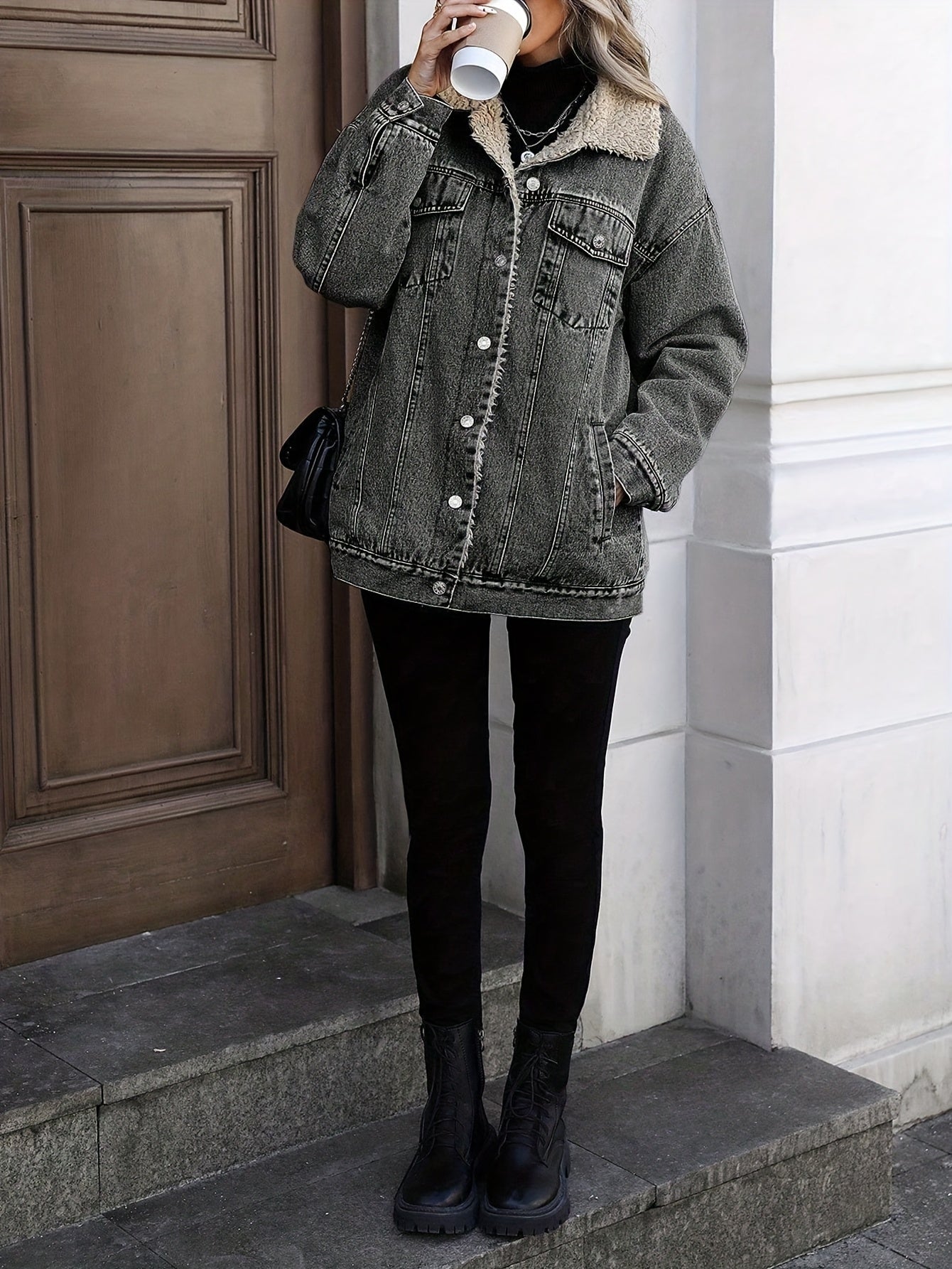 Chic Winter Denim Jacket - Elevate Your Style