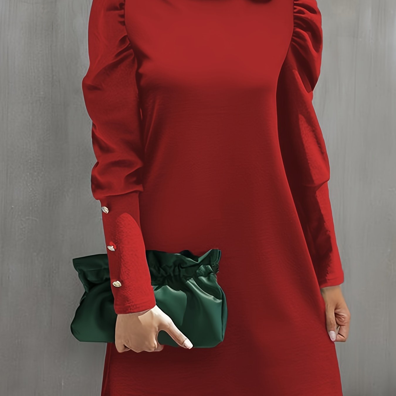 Timeless Elegance: Long Sleeve Button Dress