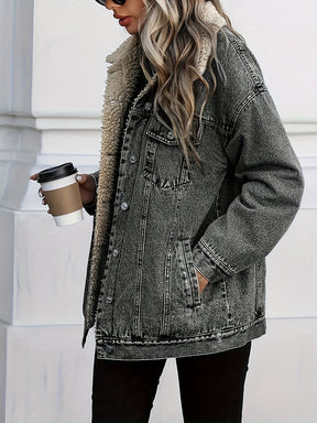 Chic Winter Denim Jacket - Elevate Your Style