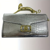 Mini Tote Bag Feminina 2025 Nova Concha - Elegante Mala com Padrão de Concha e Ferragens em Tom Dourado, Fecho de Zíper e Alça Removível, Ferragens em Tom Dourado, Material PU Durável para Uso Diário e Eventos Formais, Acessório de Moda Versátil, Design Elegante, bolsas, bolsa transversal mulher, bolsa mulher, malas para mulheres, bolsa, bolsa mulher elegante