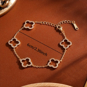 1 Peça Pulseira Feminina com Pingente de Coração Incrustado de Strass - Corrente Adornada, Presente Elegante para Camadas no Dia dos Namorados, Natal, Aniversários, Formatura - Acessório Usável o Ano Todo para Namorada, Esposa (Sem Banho)