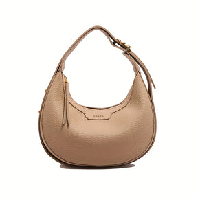 Mala transversal em forma de meia-lua elegante para mulheres - Carteira multifuncional para o ombro com mala meia-lua e alça ajustável, couro sintético, mala de ombro moderna para todos os dias