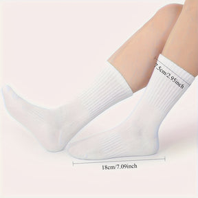 5 Pares de Meias de Yoga e Caminhada Leves para Mulheres - Suporte de Canela Alto, Design de Arco, Respirável e Absorvente de Humidade para Ginásio, Ballet e Atividades ao Ar Livre, Meias Atléticas Casuais de Primavera/Verão, Meias de Caminhada, Meias de Ballet, Design de Meias Minimalista, Material de Meias Durável