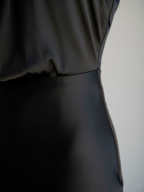 Elegant Silk Satin Sleeveless Evening Dress