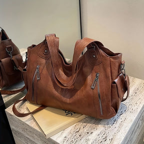 Bolsa de Viagem Retro Leve, Bolsa Esportiva Portátil com Detalhes em Rebites, Bolsa de Ombro com Alça Larga para Viagens de Negócios, Bolsa para Natação e Fitness, Equipamento de Natação,Bolsa de Ginástica,Bolsa de Ombro Estilosa,Design Retro,Costura de Alta Qualidade,Fechamento de Zíper,Bolsa com