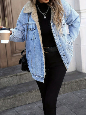 Chic Winter Denim Jacket - Elevate Your Style