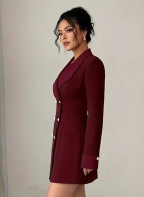 Chic French Elegance: The Black & White A-Line Dress