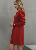 Timeless Elegance: Long Sleeve Button Dress