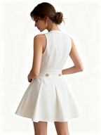 Elegance in Motion: Versatile V-Neck Dress