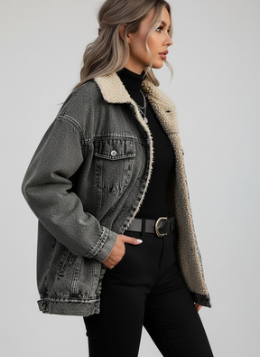 Chic Winter Denim Jacket - Elevate Your Style