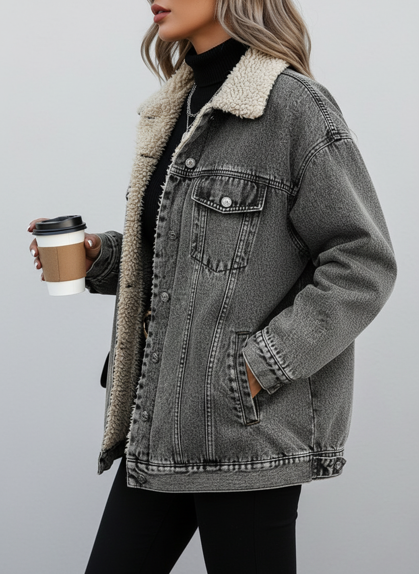Chic Winter Denim Jacket - Elevate Your Style