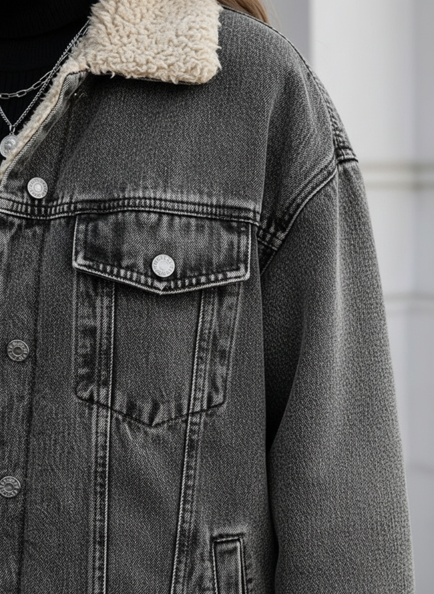 Chic Winter Denim Jacket - Elevate Your Style