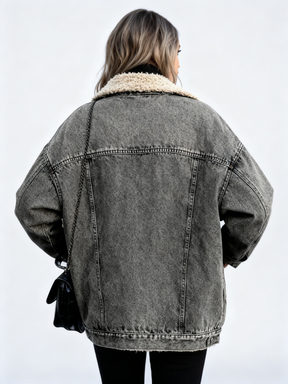 Chic Winter Denim Jacket - Elevate Your Style