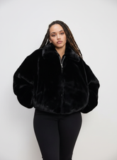 Chic Hooded Coat for Plus Size Women