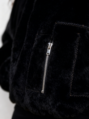 Chic Hooded Coat for Plus Size Women