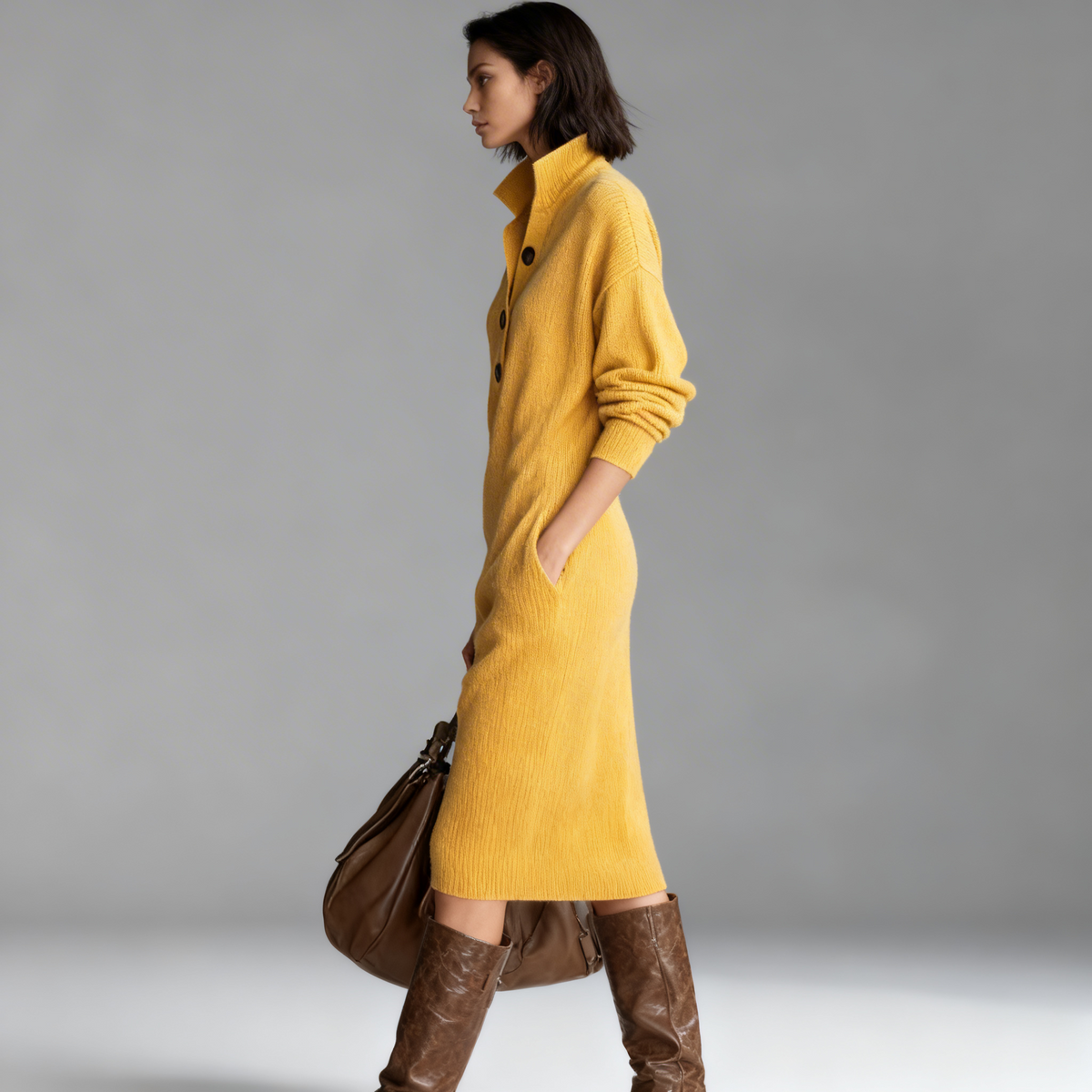 Chic Comfort: The Knit Dress That Embraces Your Autumn/Winter Style
