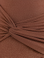 Sophisticated Backless Dress  Brown