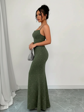 Stunning Mermaid Backless Dress with Cross Straps