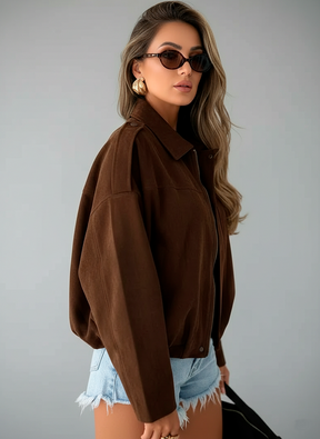 Timeless Elegance: Olive Green Vintage Women's Jacket