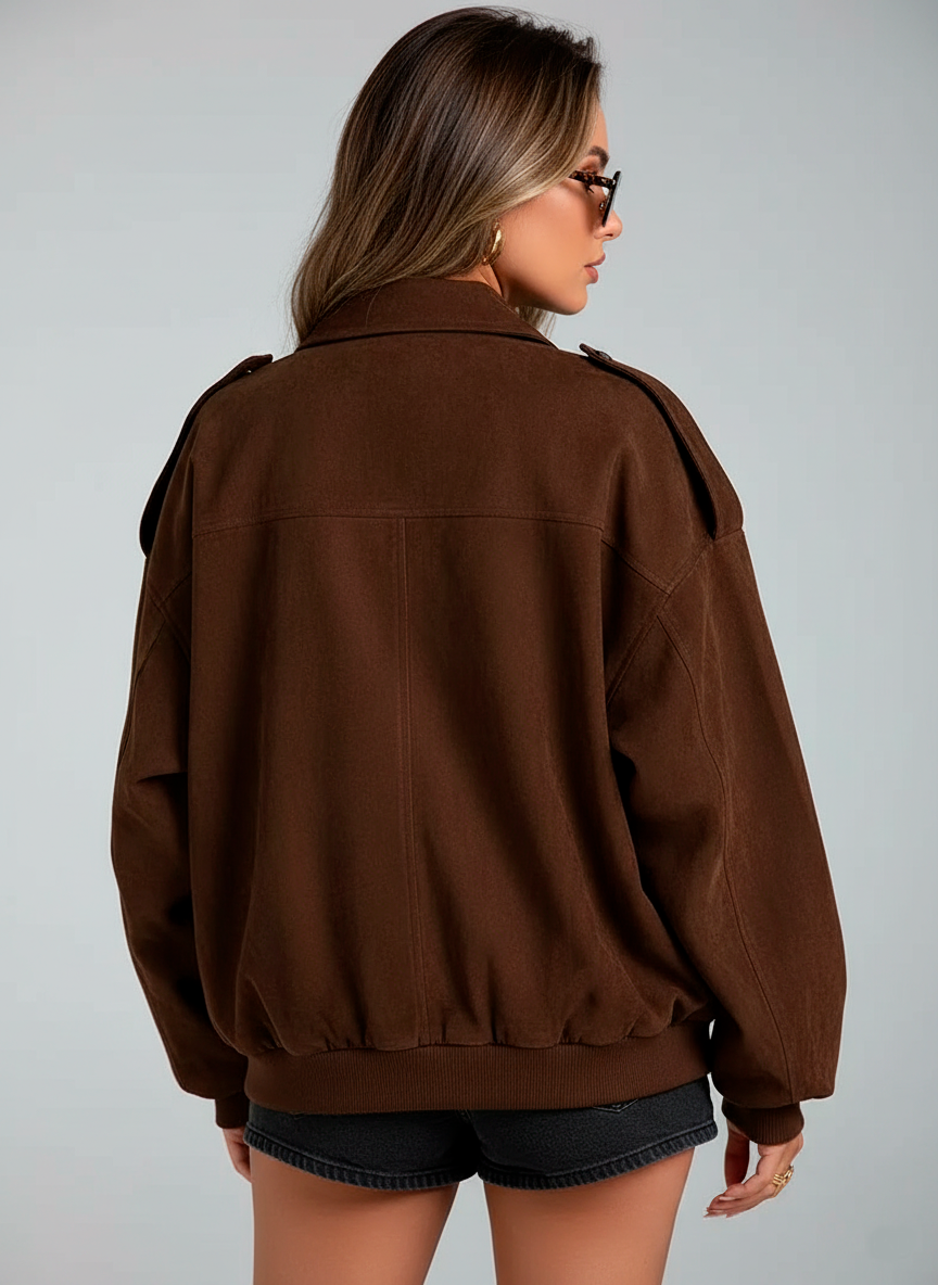 Timeless Elegance: Olive Green Vintage Women's Jacket